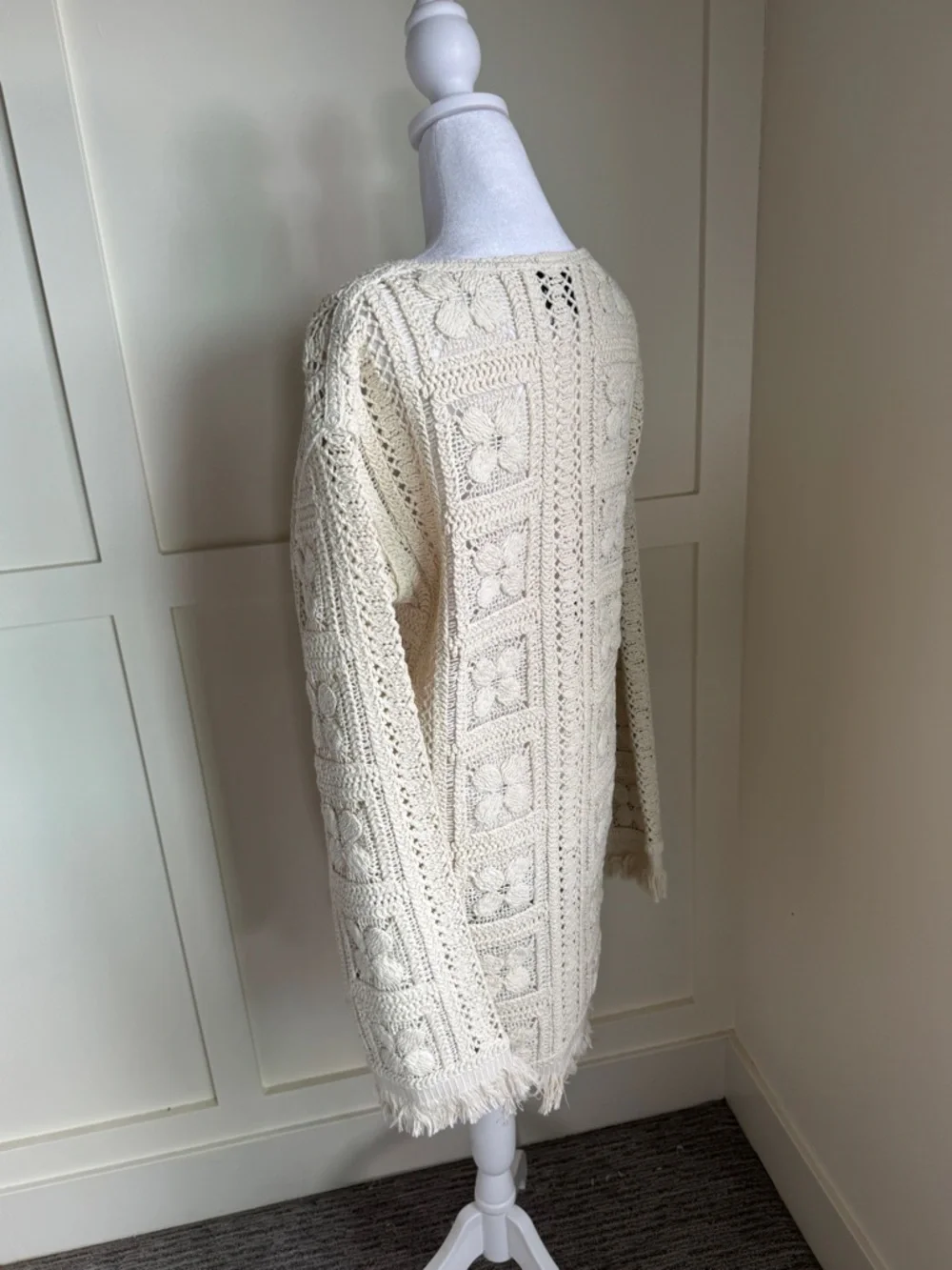 H&M Edition Cream Crochet Tank Top - Picture 5 of 10